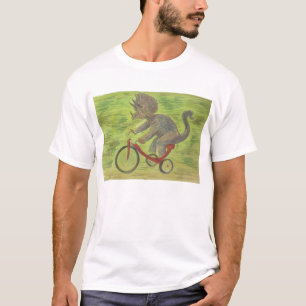 Tricerátops em uma camiseta triciclo!