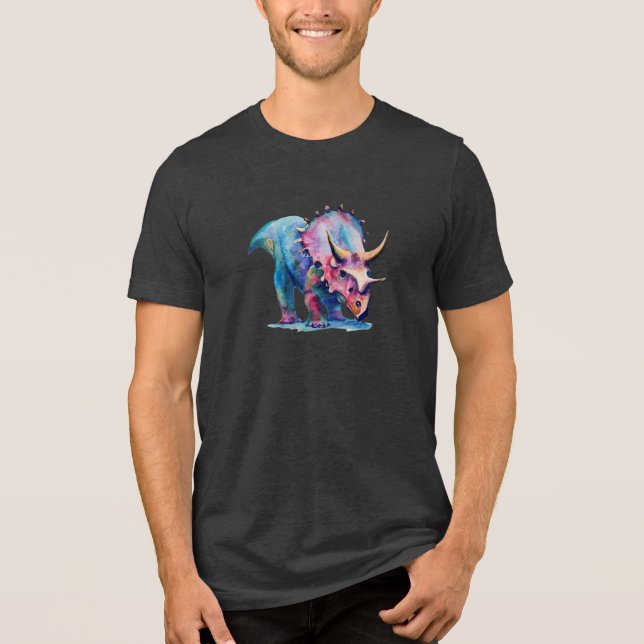 Triceratops Esplendor: Camiseta Unisex (Frente)