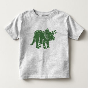 Tricerátops Verde Toddler T-Shirt