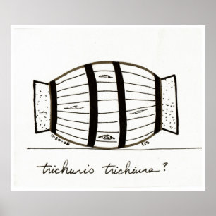 Trichuris trichiuria impressão