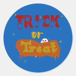 Trick or Treat Boo Divertido Adesivo de Halloween
