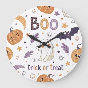 Trick or Treat Relógio de Parede de Halloween