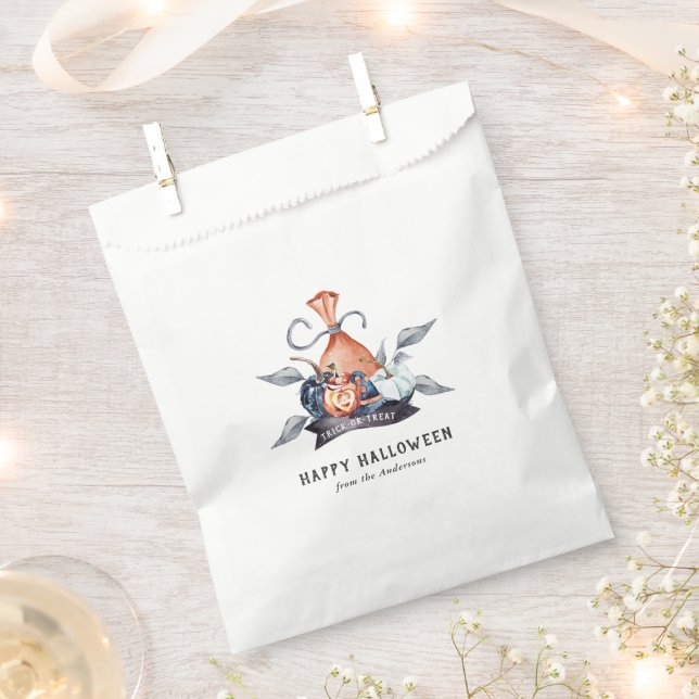 Trick Or Treat | Sacolas de Favor de Halloween (Cortado)