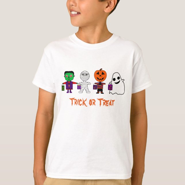 Trick ou T-Shirt do Dia das Bruxas (Frente)