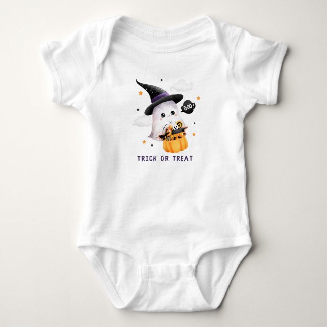 Trick ou trata o bebê T-Shirt (Frente)
