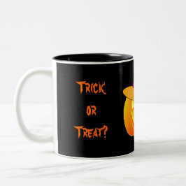 Trick ou Tratar a caneca do Dia das Bruxas