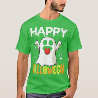 Trick Ou Tratar Camisa De Halloween Ghost Pumpkin 