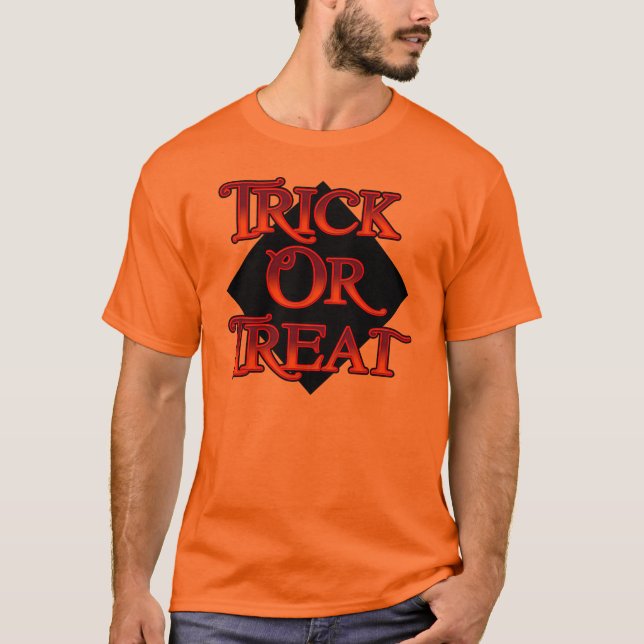 Trick ou Tratar Camisa Laranja (Frente)