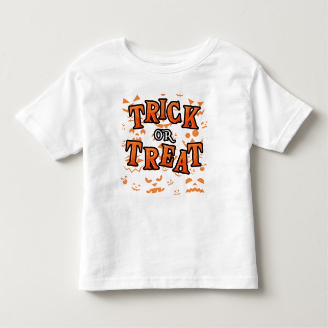 Trick Ou Tratar Camisetas De Vestuário Do Hallowee (Frente)
