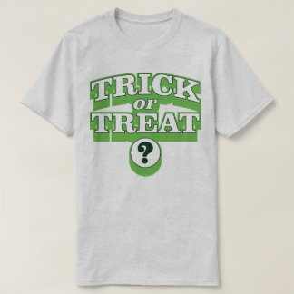 Trick Ou Tratar O Slogan T-Shirt Do Figurino De Ha