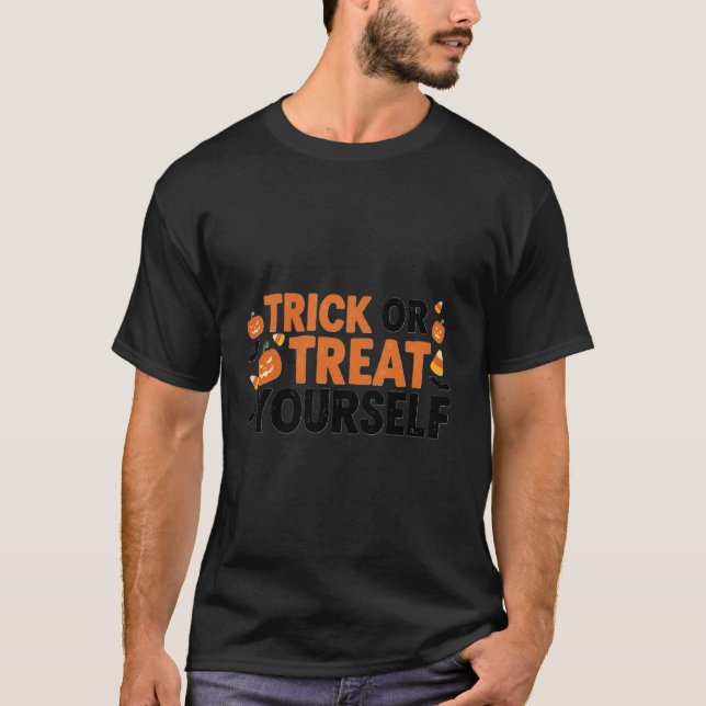 Trick ou trate você mesmo T-Shirt - Diversão do Di (Frente)