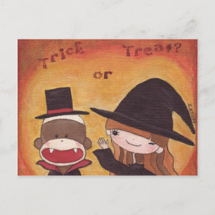 Trick ou Treat? Cartão Postal
