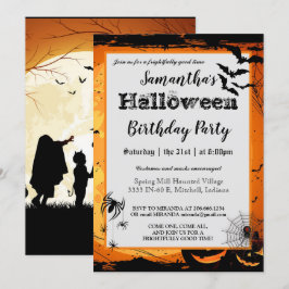 Trick ou Treat do Convite de aniversário Halloween