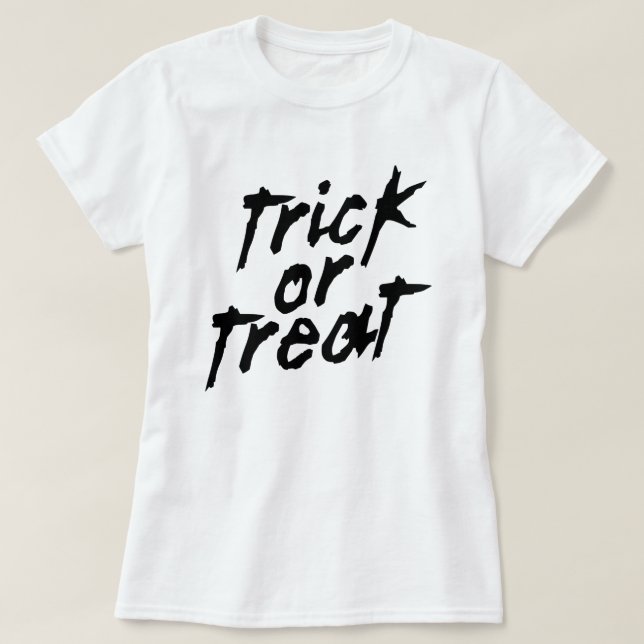 Trick ou Treine a camisa do Halloween (Frente do Design)