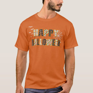 Trick Ou Treine Camisa De Halloween Pumpkin Happy 
