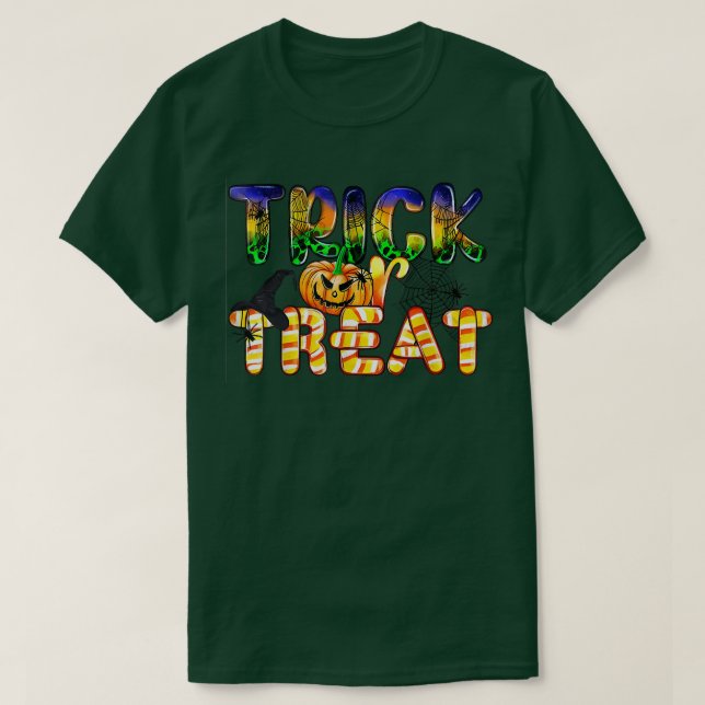 Trick Ou Treine Camisa De Halloween Pumpkin Happy  (Frente do Design)