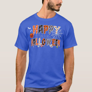 Trick Ou Treine Camisa De Halloween Pumpkin Happy