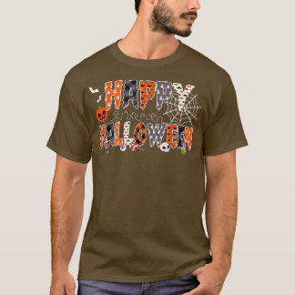 Trick Ou Treine Camisa De Halloween Pumpkin Happy 
