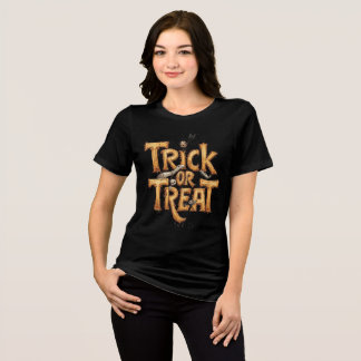 Trick ou Treine Camisa De Triblenda Do Halloween
