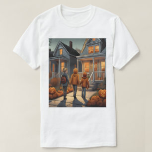 Trick Personalizado Ou Tratar T-Shirt De Halloween