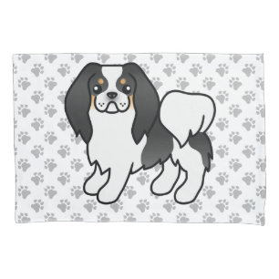 Tricolor Japonês Cartoon Dog & Paws