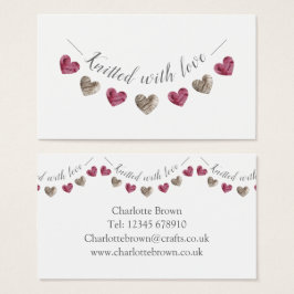 tricotado com dom ou cartão de visita