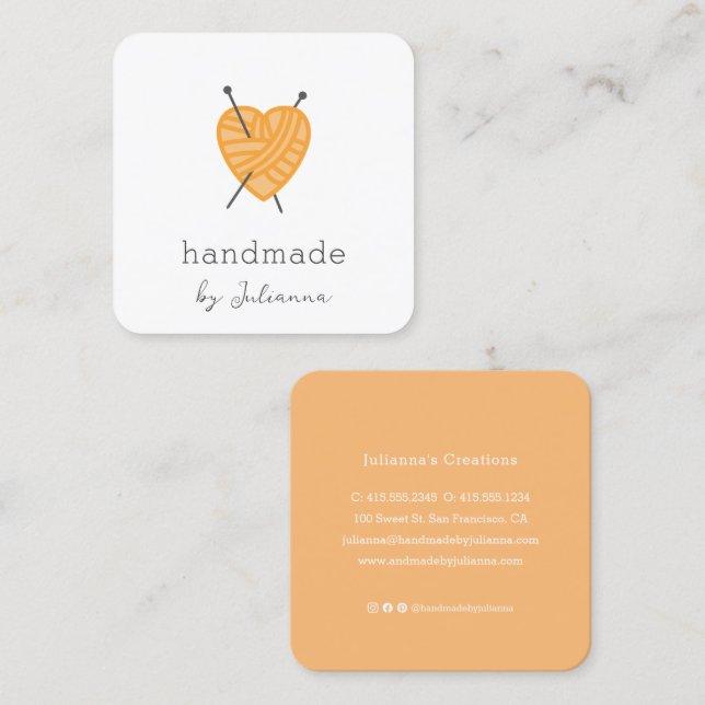 tricotamento de inserção de cartão de visita peque (Frente/Verso)