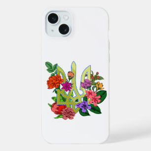 tridente tryzub da heráldica ucraniana flores flor