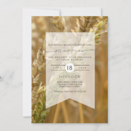 Trigo orgânico | Convite Para Casamento