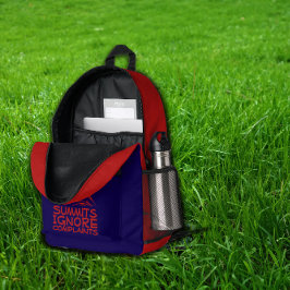 Trilha de Aventura Caminhada azul vermelho Mochila