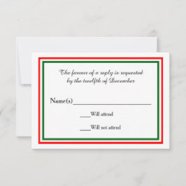 Trilha de Natal Duplo - Placa RSVP