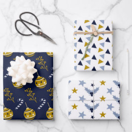 Trilha do Tema de Natal Azul do Marinho na moda