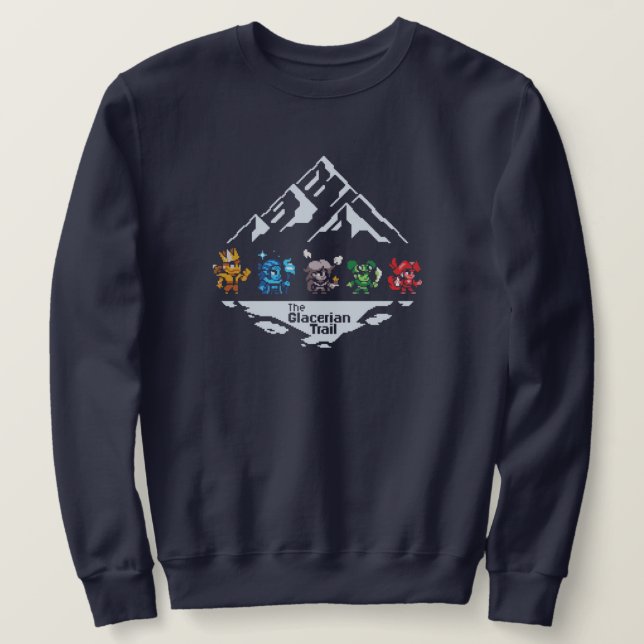 Trilha Glaceriana - Camisa Azul (Frente do Design)