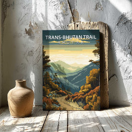 Trilha Trans Butão Canvas Impressão Destino