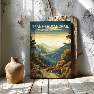 Trilha Trans Butão Canvas Impressão Destino