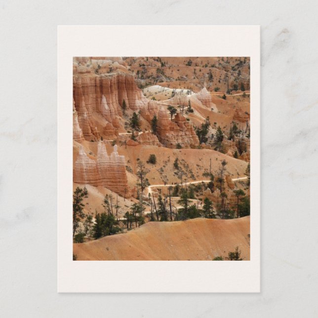 Trilhas do cartão postal do Bryce Canyon (Frente)