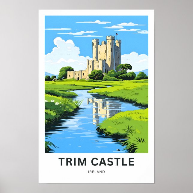Trim Castle Ireland Viagem Impressão (Frente)