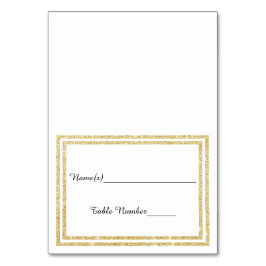 Trim Dourado Glittered Faux Chic - Cartão Escorreg