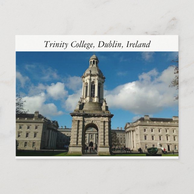 Trinity College Dublin, Irlanda Cartão postal (Frente)