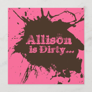 Trinta sujos - convite de festas do aniversário de