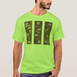 Trio da música jazz do vintage - t-shirt