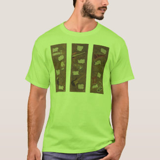 Trio da música jazz do vintage - t-shirt