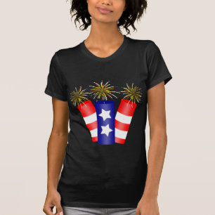 Trio de Fogos de Artifício para a Camiseta do Dia 