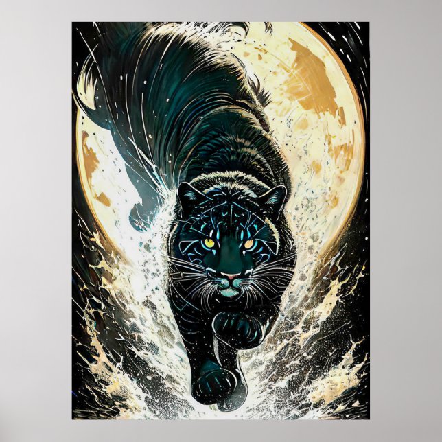 Trio de Poster de Predadores do Inverno Selvagem (Frente)