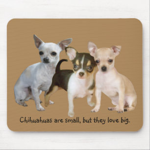Trio feliz Mousepad da chihuahua