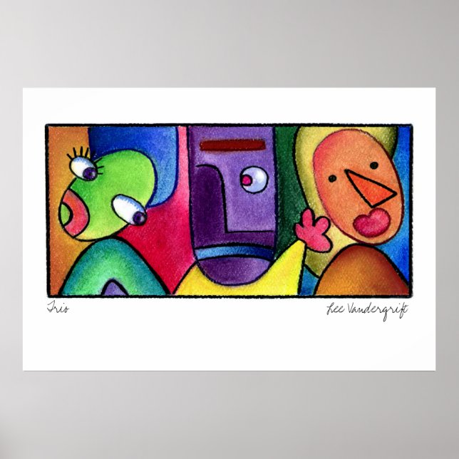 Trio Poster por Lee Vandergrift (Frente)