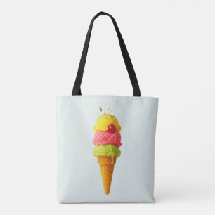 Triple Scoop Delight - Saco de Tote em Excesso de