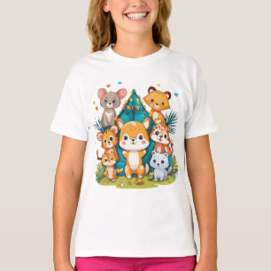 "Tripulação Adorável de Animais", Design de Camisa