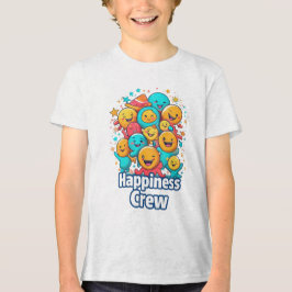 Tripulação da Felicidade - Camiseta Justa Smiley S