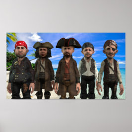 Tripulação Pirata = Poster Pequeno